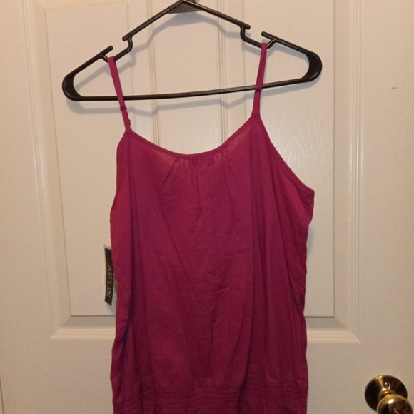 Apt 9 Hot Pink Bohemian Embellished Tank Top Size Large - Picture 2 of 2